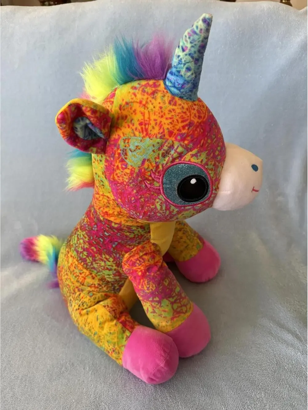 Fiesta Rosie Scribbleez Unicorn Plush. 15in.